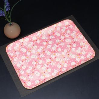 タツクラフト 友禅和紙トレー M 33cm 2枚セット 桜 雪うさぎ