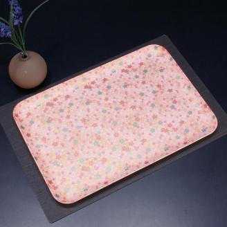 タツクラフト 友禅和紙トレー L 39cm 2枚セット  小花 吹雪