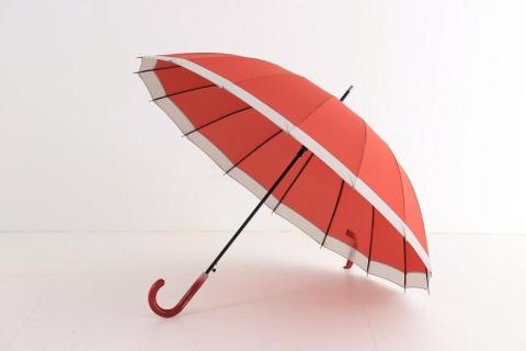 【ふるさと納税】傘　紀州漆器アンブレラ　【グラデーションレッド】 16本骨和傘　レディース ｜ 女性　婦人　風に強い丈夫なグラスファイバー骨　カバー付き