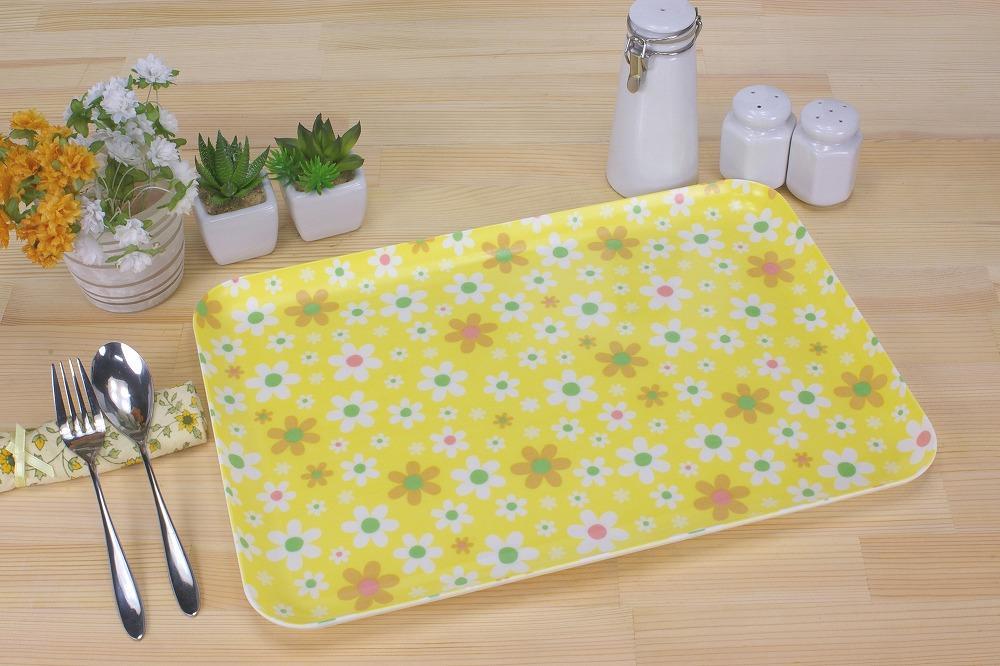 【グリーン×イエロー 2枚組】ST ランチョン トレー L 39cm マーチ タツクラフト 【Tk114】