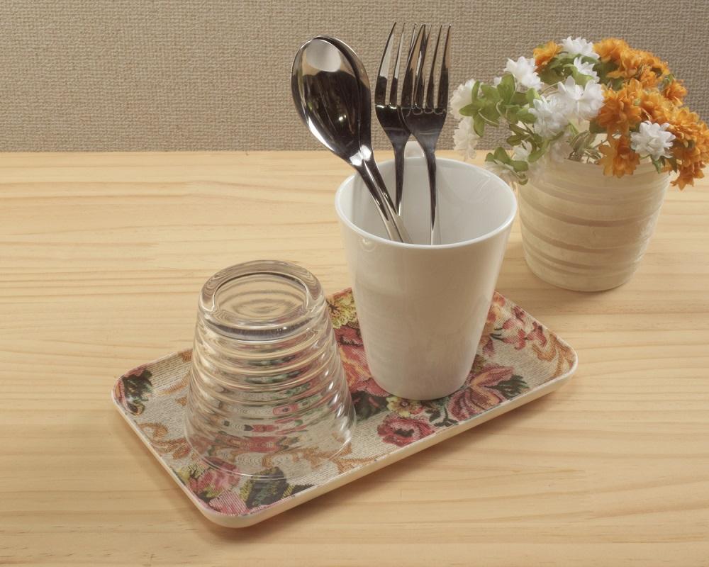 SRカスタートレー 21.5cm ヴィクトリアン オールド ローズ 2枚組　タツクラフト