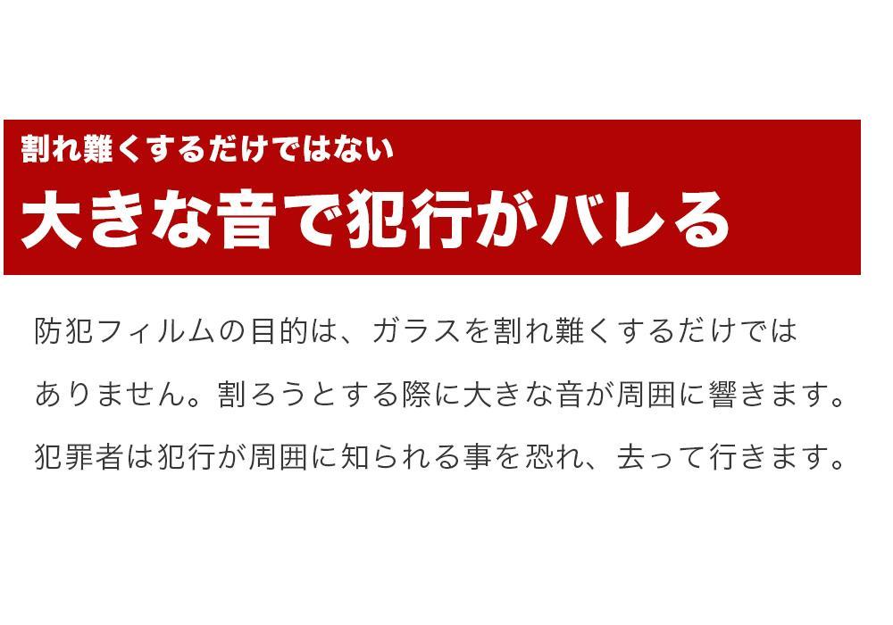 窓ガラス 防犯フィルム 5枚セット（40×30） BYT1008553