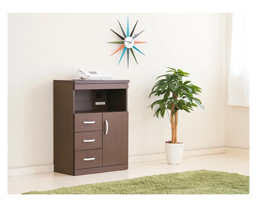 ランスタンドFAX台 完成品 ホワイト sb213269300301