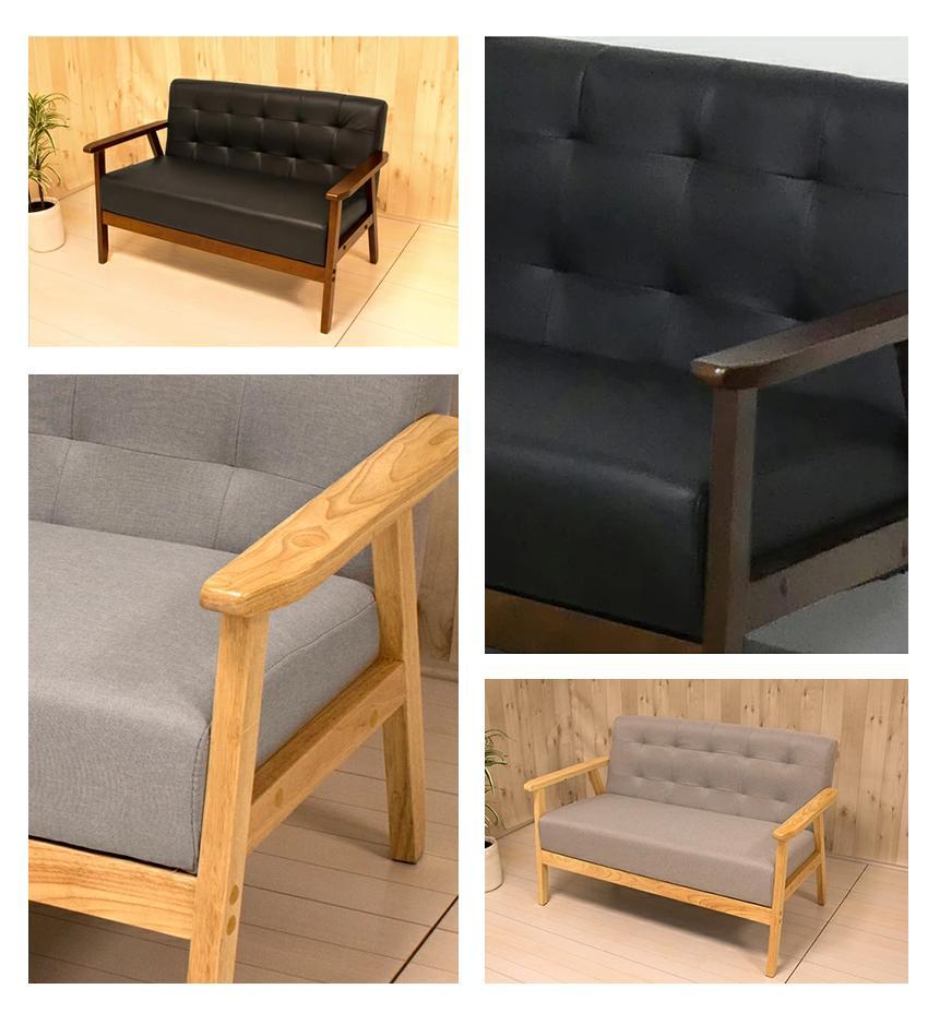 2Pソファ オスロ グレー AKU101186602