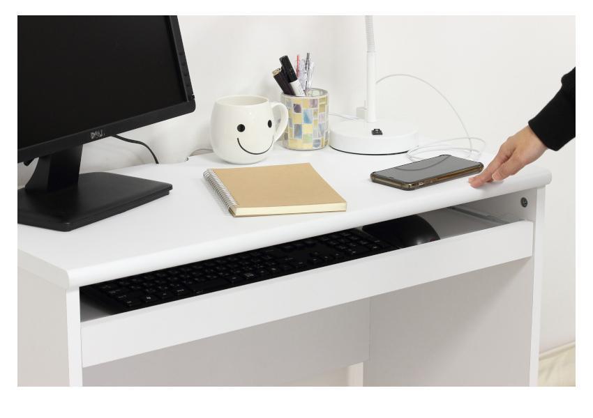 フットリラクゼーションデスク ホワイト AKU101338501