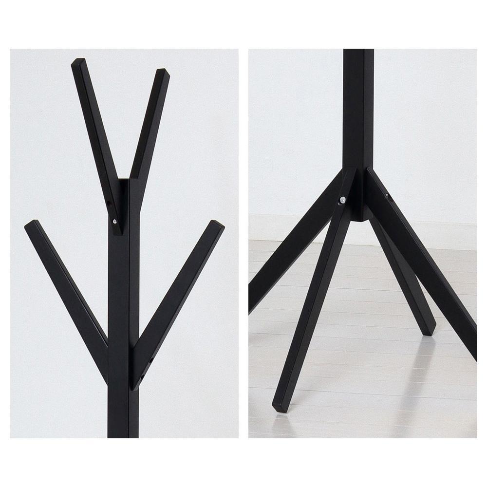 Bamboo ポールハンガー ブラック 約幅38.5×奥行37.5×高さ168cm AKU104476402