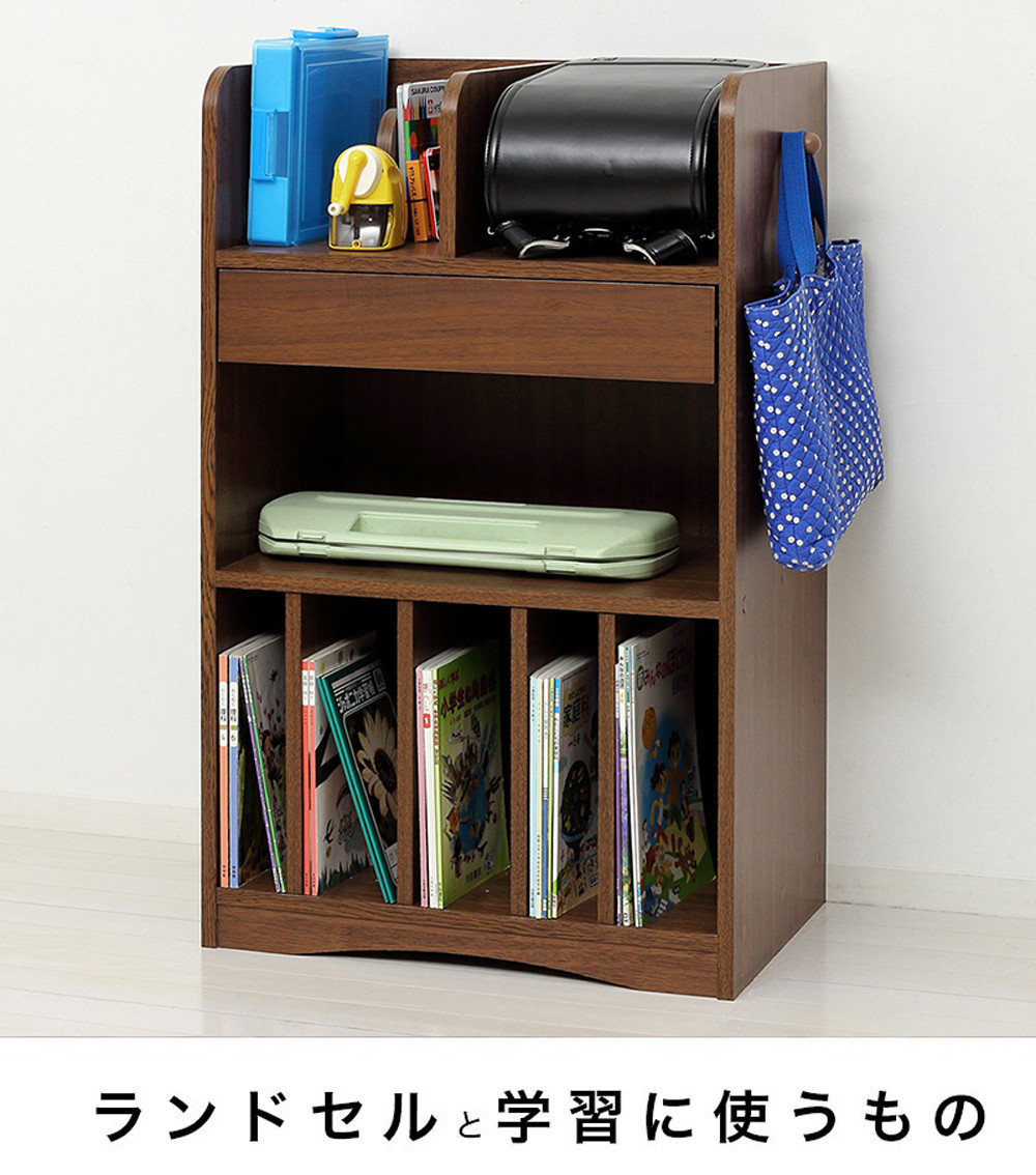 ランドセルラック JOY ブラウン ランドセルワゴンAKU101108101