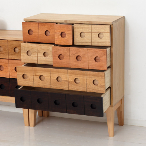 コンビネーションチェスト 4段 引出し7杯 幅62 高さ77 AKU1045062