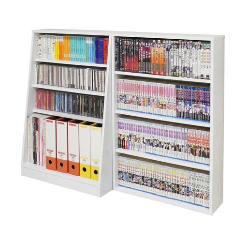 【ホワイト】大容量ホームシェルフ W60