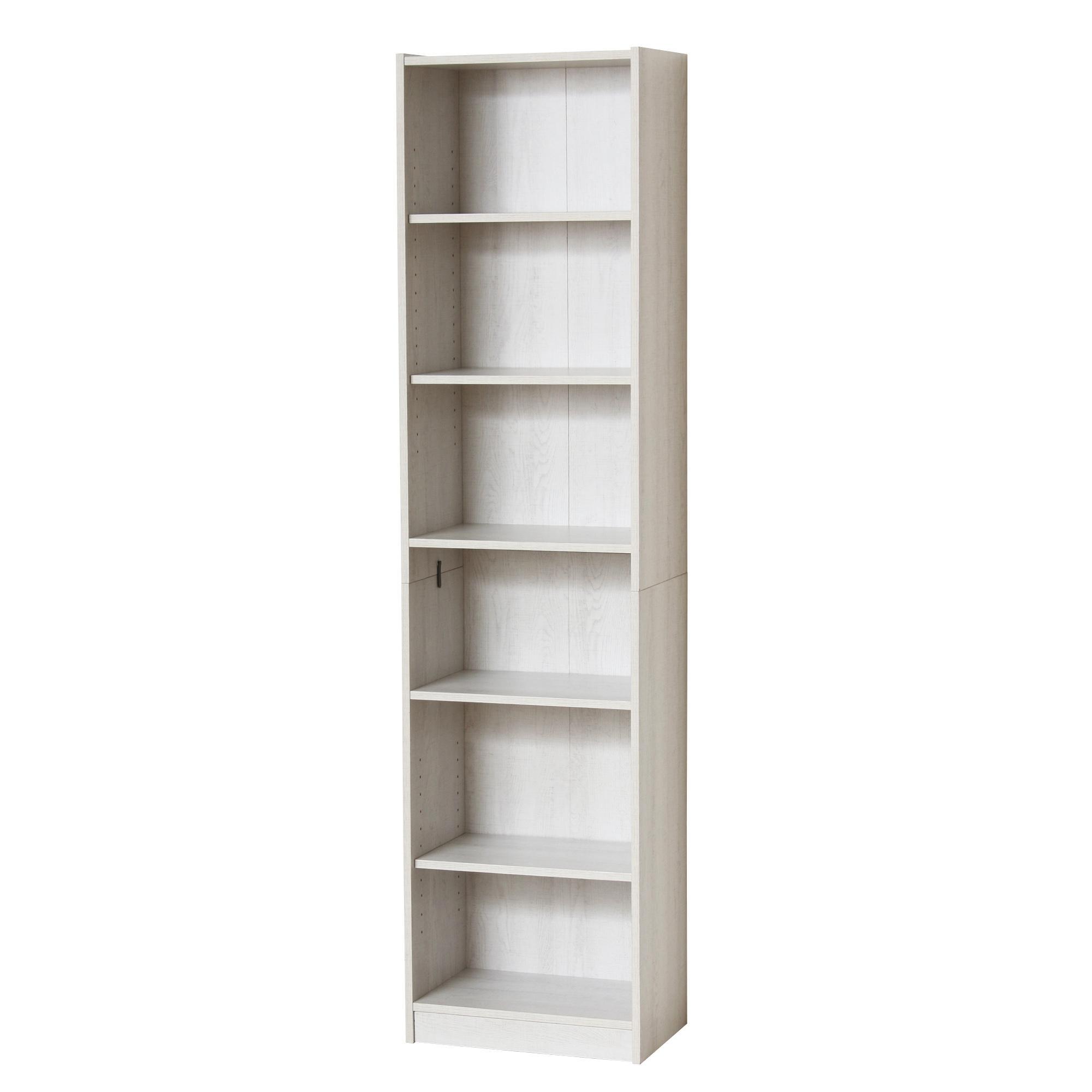 らくらく組立 文庫本棚W450 ホワイト