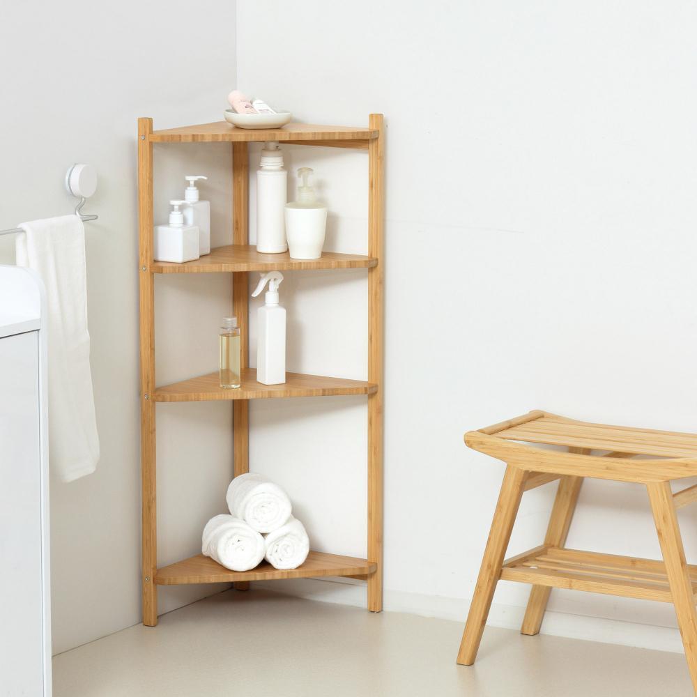 Bambooコーナーラック4段