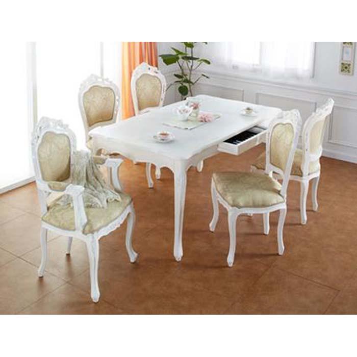 【ホワイト】フランシスカ チェアー肘付