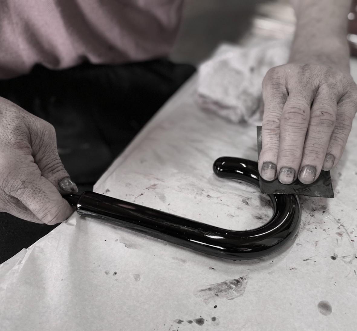 めおと折りたたみ傘 紀州漆器アンブレラ 曙塗 根来塗 耐風骨 メンズ レディース ｜ 紳士 婦人  結婚記念日・敬老の日・誕生日・記念品 ギフト箱入り ペア セット