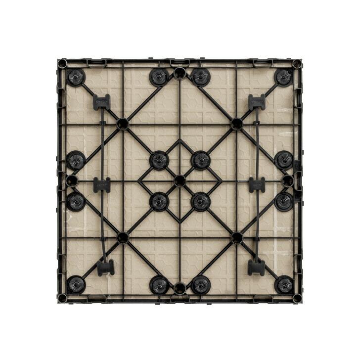 39140000 敷くだけタイル 磁器 ライトグレー 9枚組