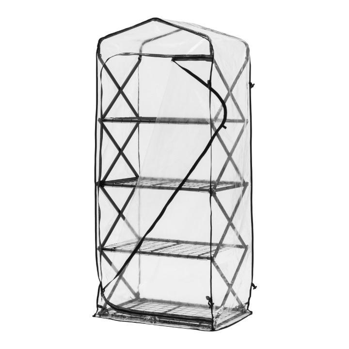 55895700 折りたたみ ダブルジップ温室 4段