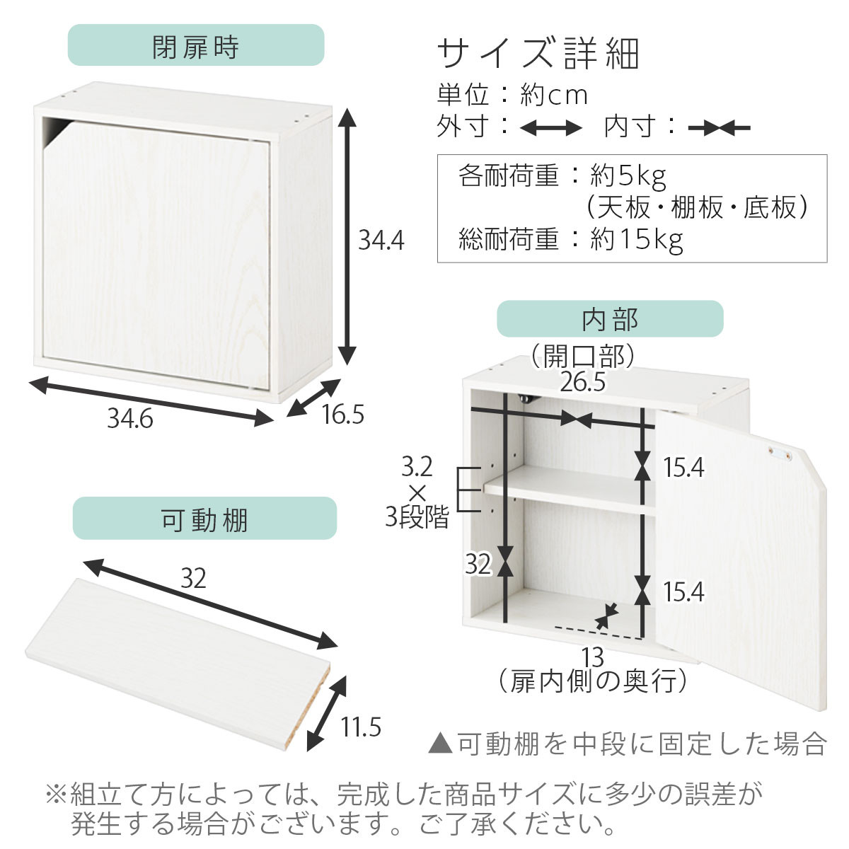 【完成品でお届け】木製収納ボックス〔薄型タイプ〕（ウォールナット）キューブボックス 扉付き 棚付き カラーボックス 木製 本棚 薄型 約 幅35 小物 漫画 コミック 収納ボックス キューブ 型 隠す収納 棚 収納箱 LKANET300243-0-WAL
