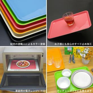 タツクラフト カラフルピノトレー M33cm グリーン 2枚組