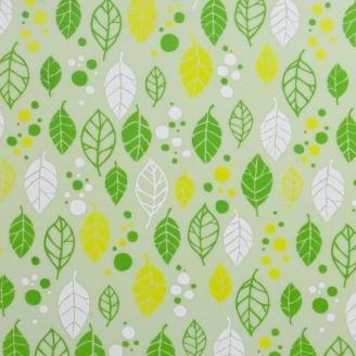 タツクラフト 友禅染和紙トレー M 33cm 2枚セット サマー リーフ グリーン