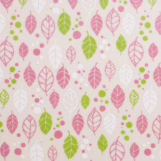 タツクラフト 友禅染和紙トレー L 39cm 2枚セット スプリング リーフ ピンク