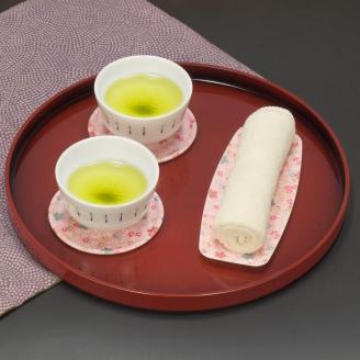 タツクラフト 友禅和紙コースター 5枚セット 小花 吹雪