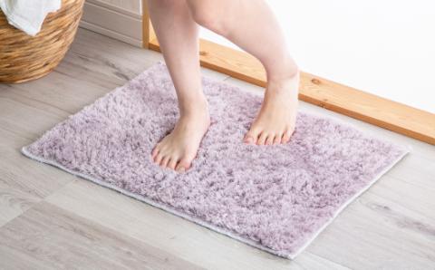 【ふるさと納税限定】ふわふわコスモトロン吸水速乾バスマット２０mm２色セット　縦４５cmX横６０cm