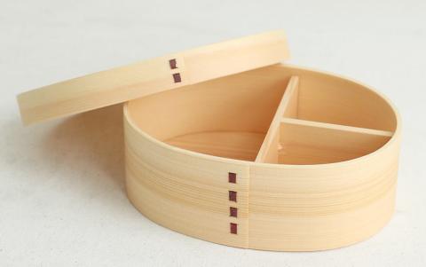 紀州漆器 曲げわっぱ まげわっぱ 弁当箱 -桜ピンク-