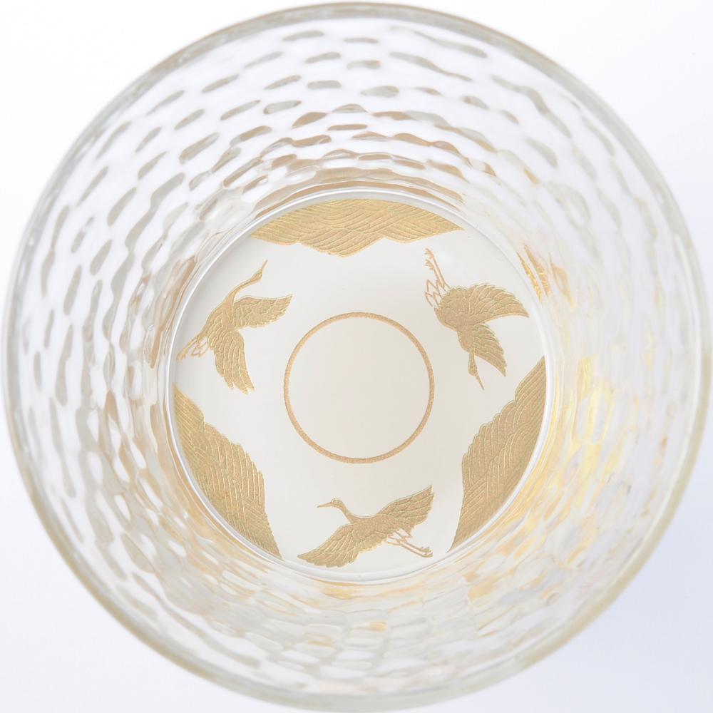 ぬりもん de Verre フリーグラス 万葉鶴 ペア