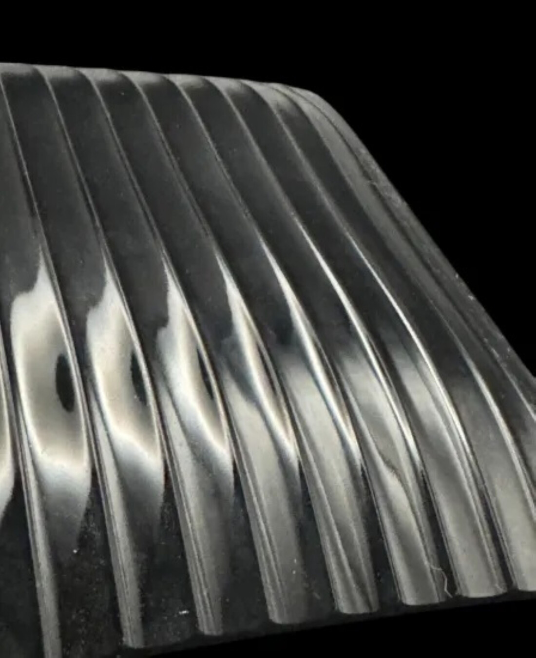 波スクエアプレート L 乱糸(マット仕上げ)本朱