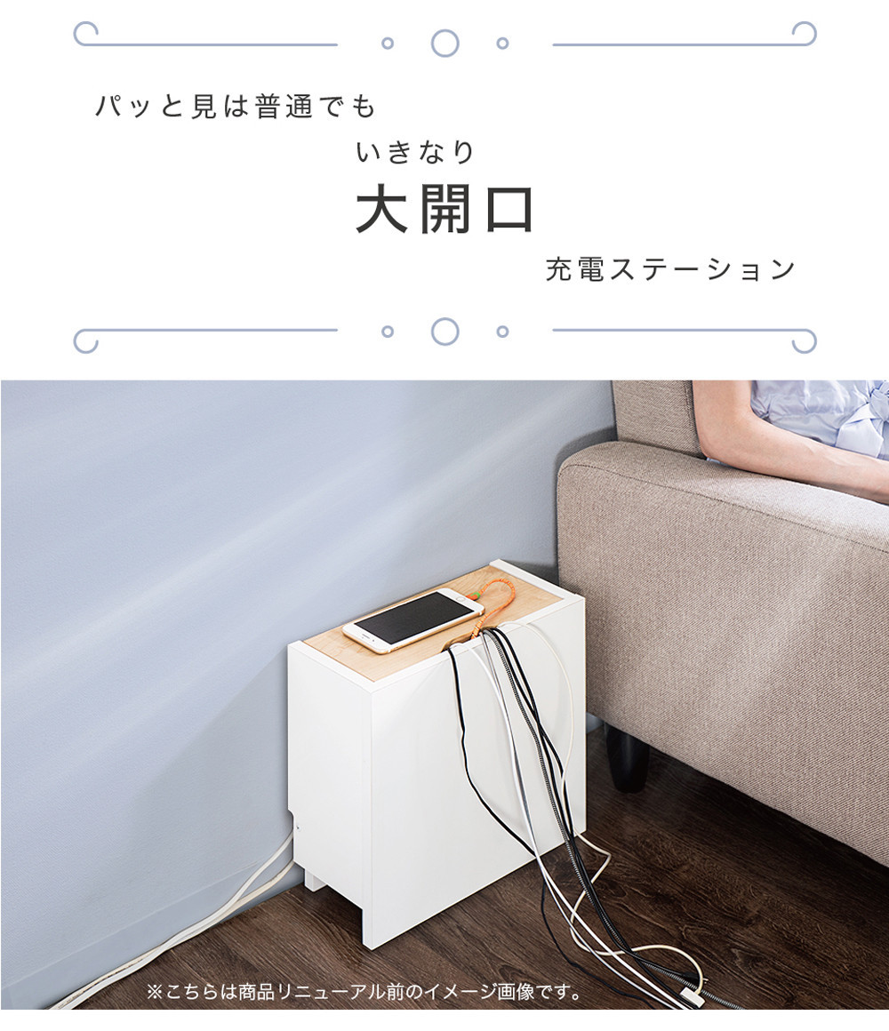 背面収納ボックス3030 タップ収納 幅32 SPS-32WH（コンセント収納） SNG101338002