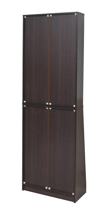 【ダークブラウン】大容量ホームシェルフW60