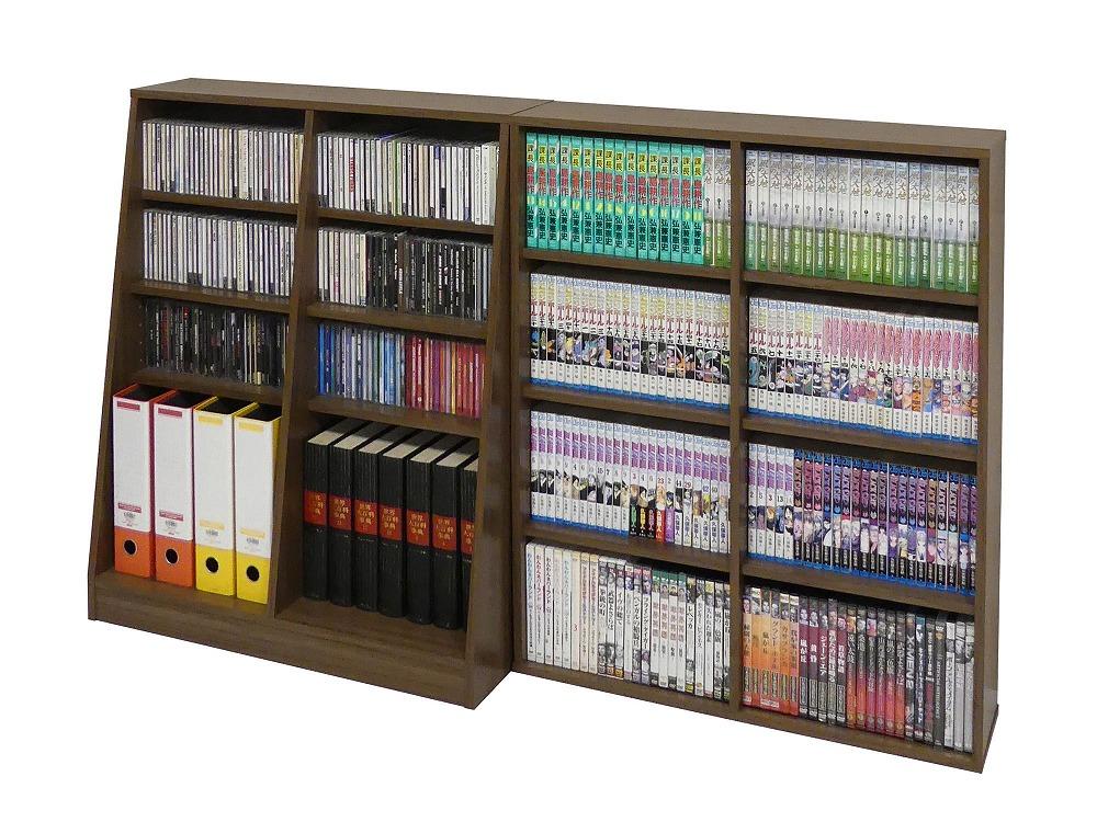 【ウォールナット】大容量ホームシェルフW75　