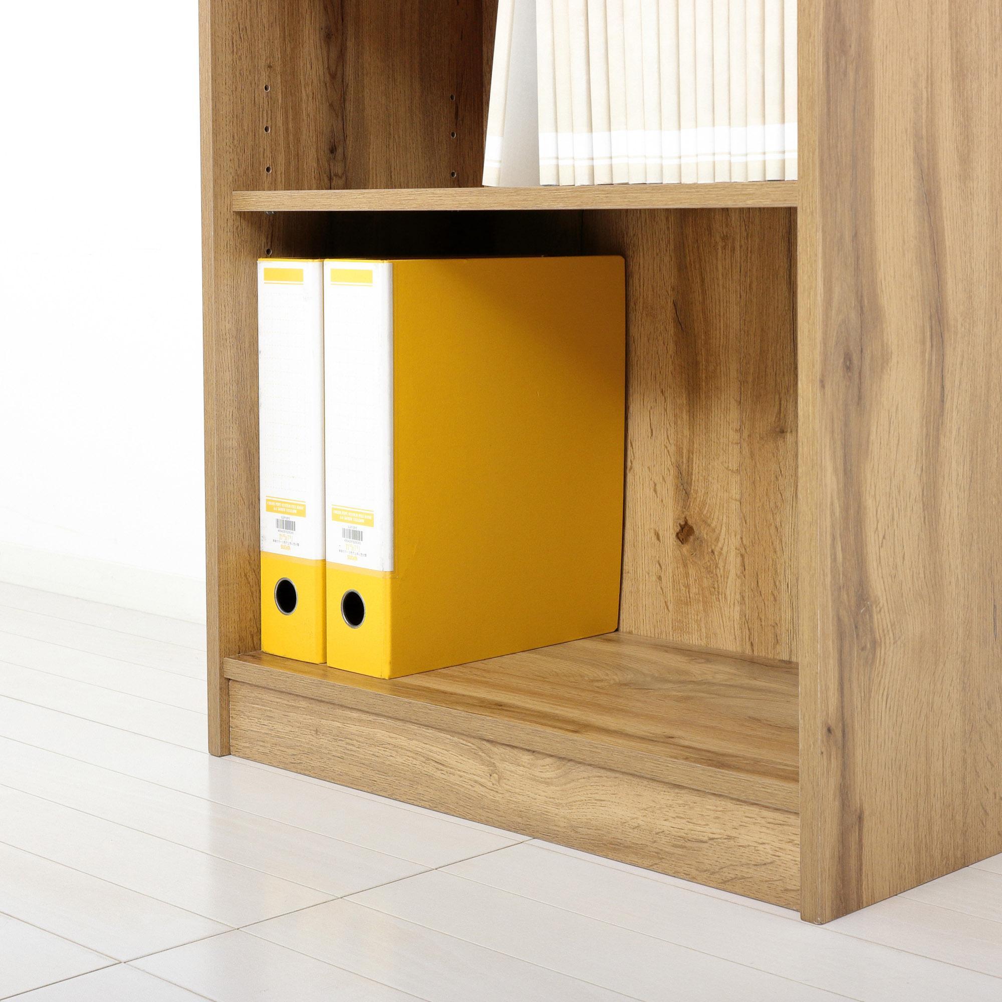 らくらく組立 文庫本棚W600 ナチュラル