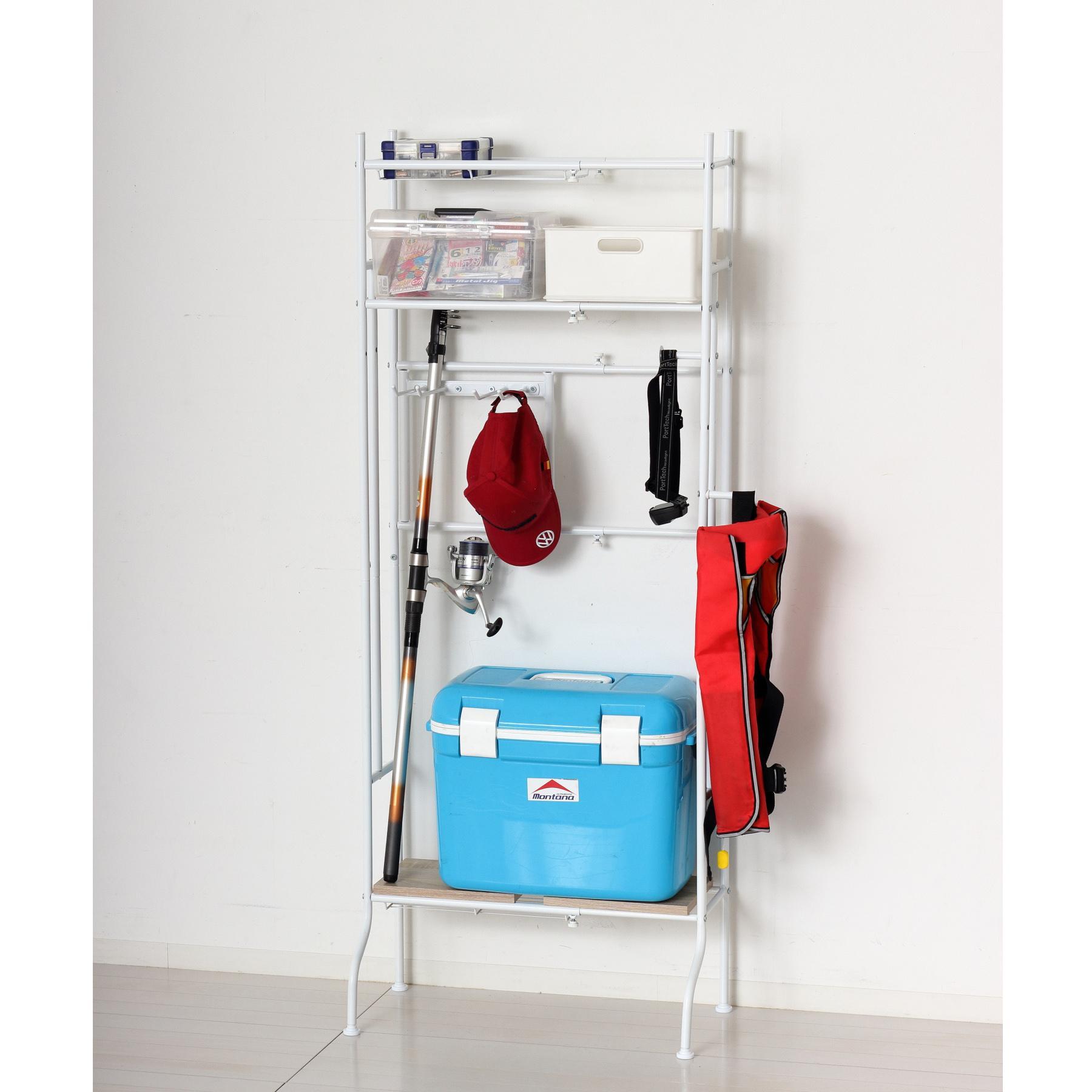 スポーツ用品ラック ホワイト