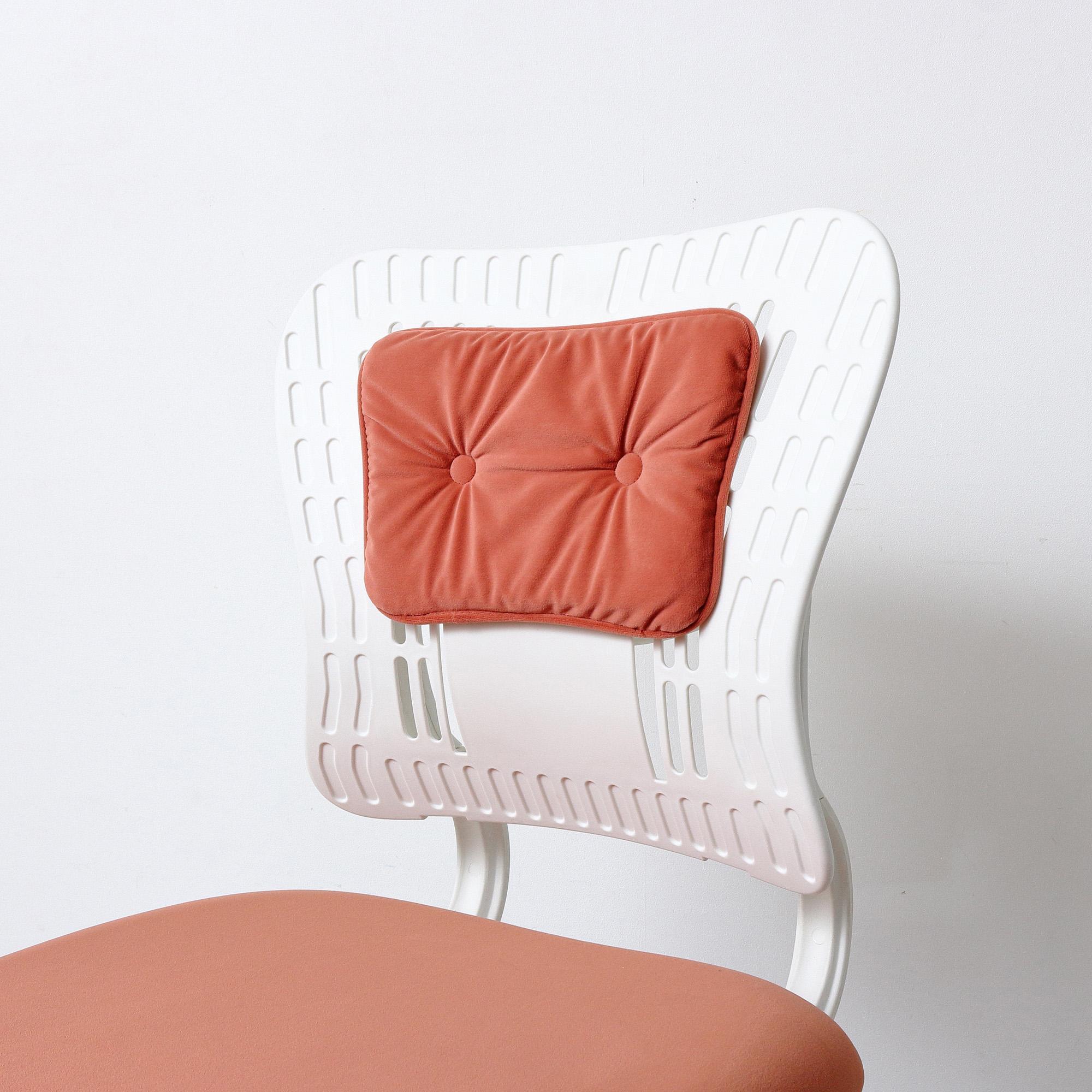 コンフィ オフィスチェア オレンジホワイト