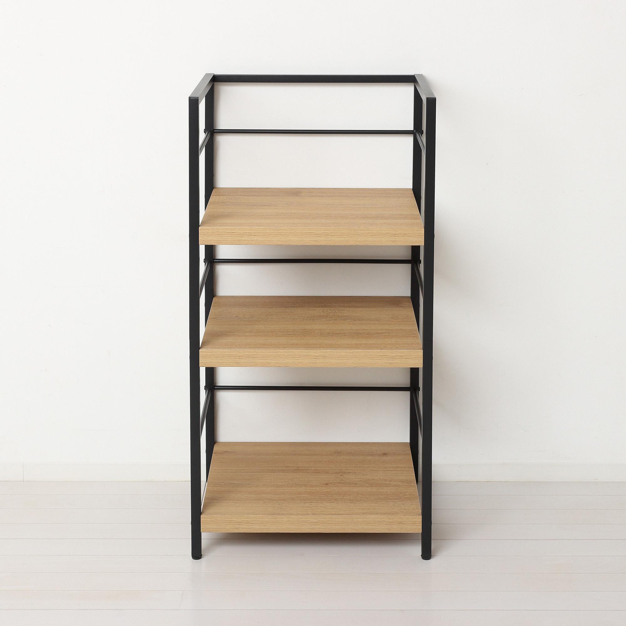 アート3段ラック モダンナチュラル