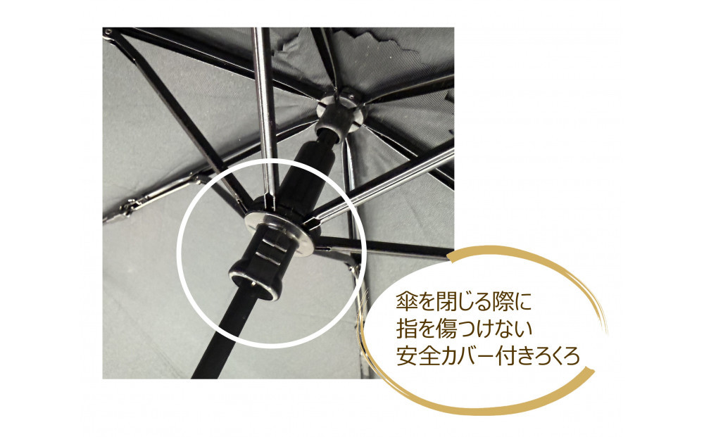 ［ふるさと納税］anon 日傘 曙塗り 黒シルバーコーティング加工 紀州漆器アンブレラ 晴雨兼用傘 UVカット 紀州漆器アンブレラ 折りたたみ傘 男女兼用デザイン