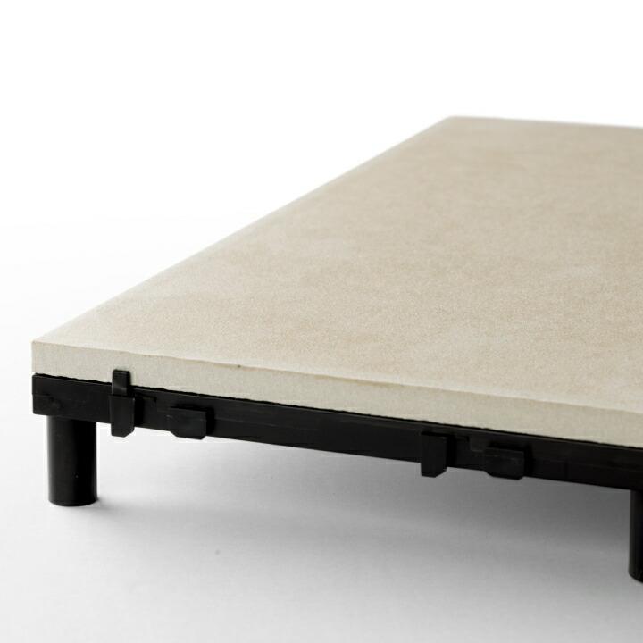 39090800 ベースアップ 敷くだけタイル 磁器 ベージュ 9枚組