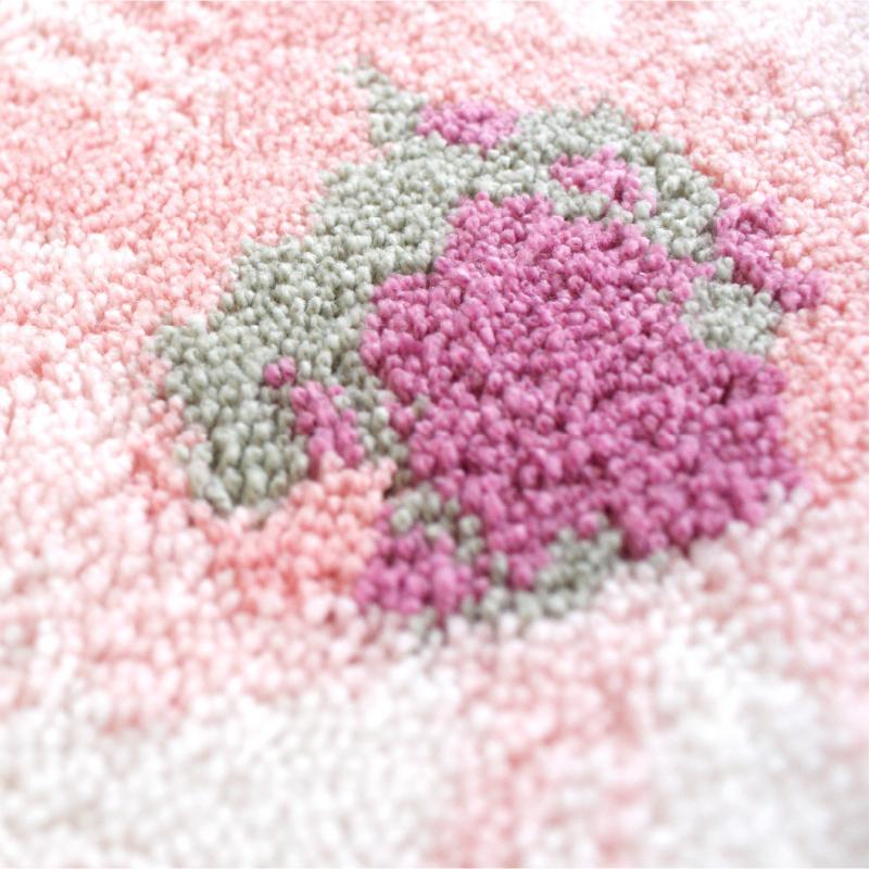 玄関マット フランシール 45×75cm グリーン 室内 洗える 日本製 ウィルトン織り すべり止め