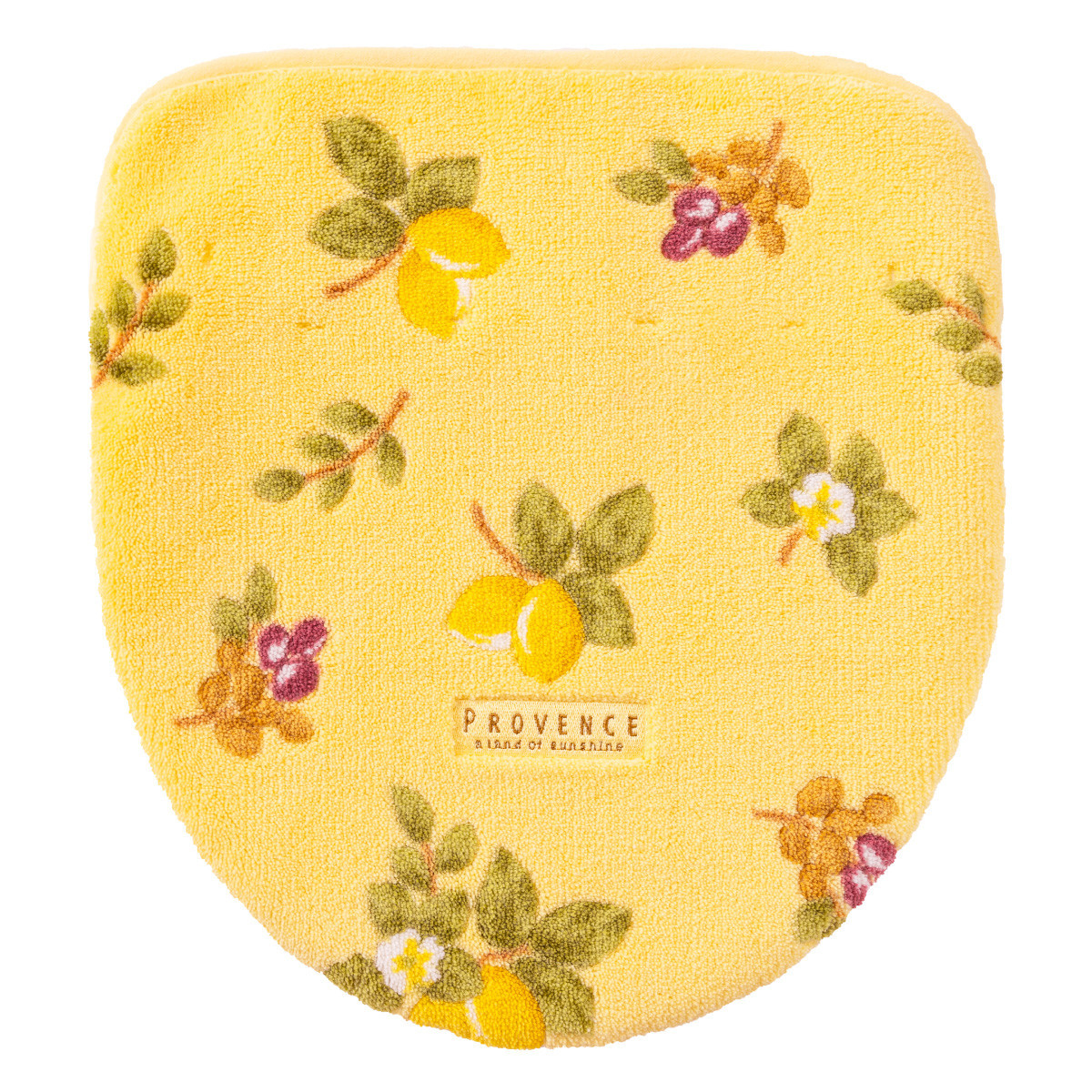 プロヴァンス シエル フタカバー イエロー 抗菌防臭 おしゃれ かわいい 洗える ボタニカル ドレニモ 洗浄暖房型 普通型 兼用 トイレ フタ 風水