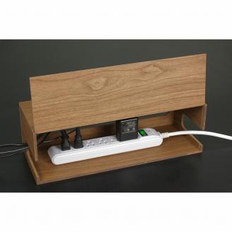 タツクラフト Bosk バスク ケーブルボックス L（ブラウン）