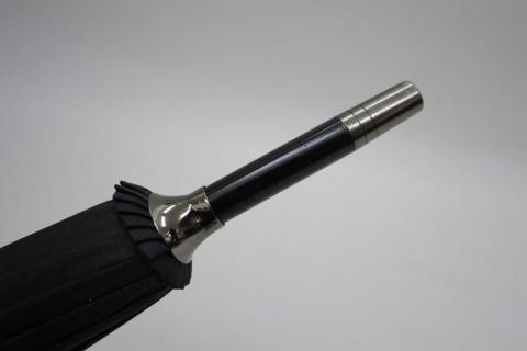 【ふるさと納税】傘　紀州漆器アンブレラ【グラデーションブラック】16本骨和傘　メンズ ｜ 男性　紳士　風に強い丈夫なグラスファイバー骨　カバー付き