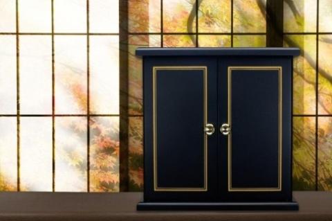 タツクラフト 紀州塗り ミニ仏壇 小 鉄黒