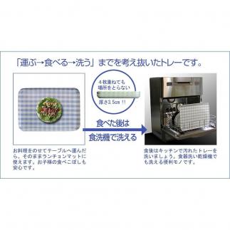 【イエロー×ピンク2枚組】タツクラフト SRトレー M 33cm ミルキーチェック