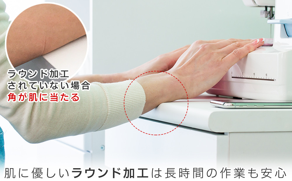 コンパクトデスク コンセント付 幅60cm ホワイト aku100623801