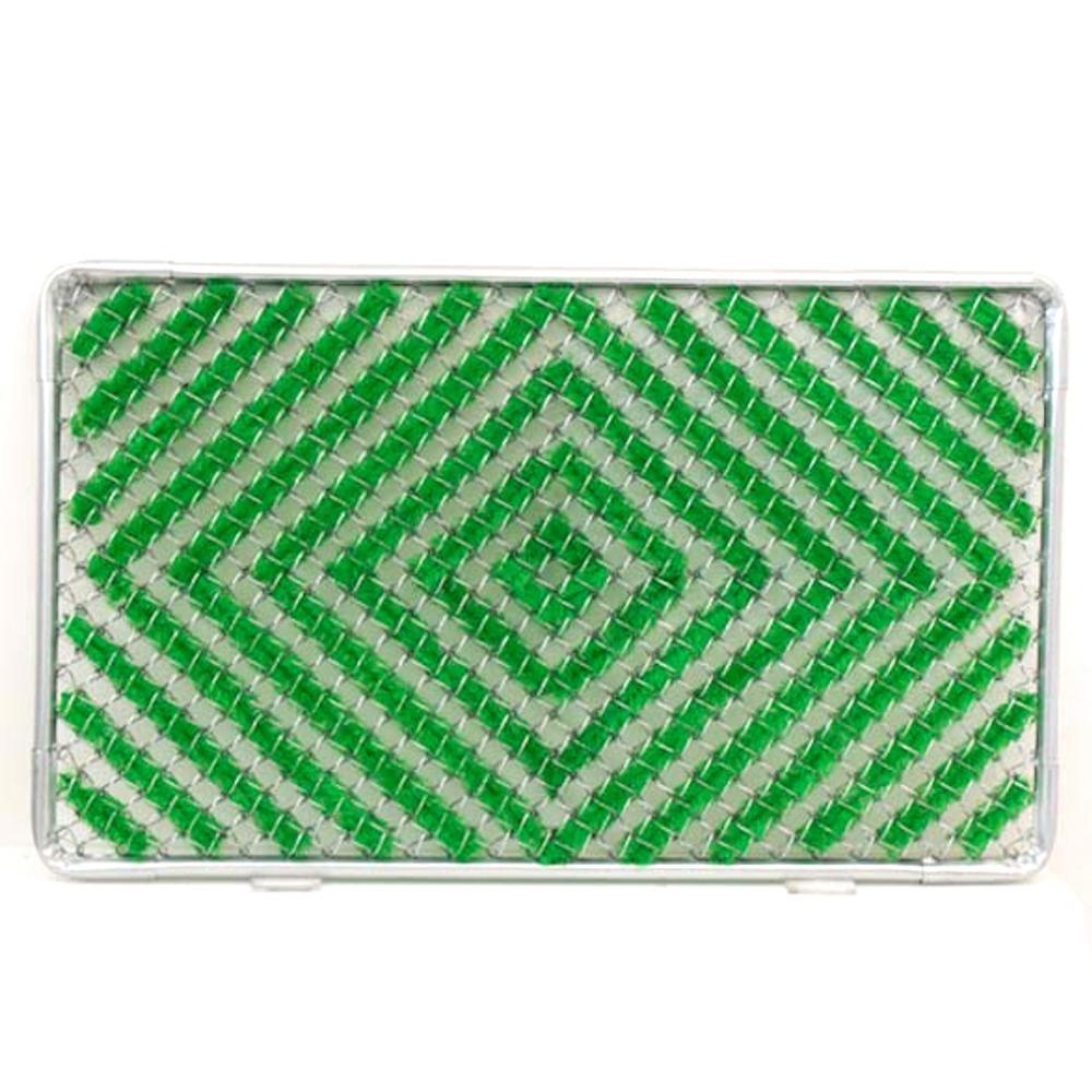 玄関マット 泥 雪 落とし 約幅75×奥行45×厚み2.4cm グリーン SNG104503402