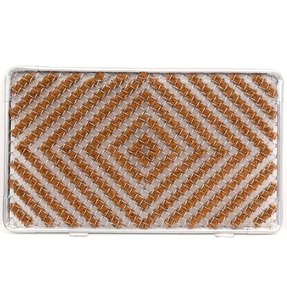 玄関マット 泥 雪 落とし 約幅75×奥行45×厚み2.4cm ブラウン SNG104503403