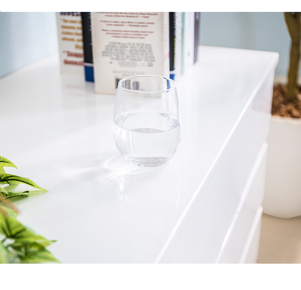 チェスト 深型 3段 引出し4杯タイプ 幅約60cm ホワイト 白 木製 シャイニー AKU1056456