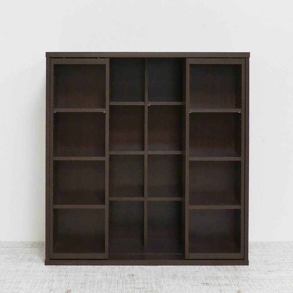 【ダークブラウン】深型スライドシェルフ