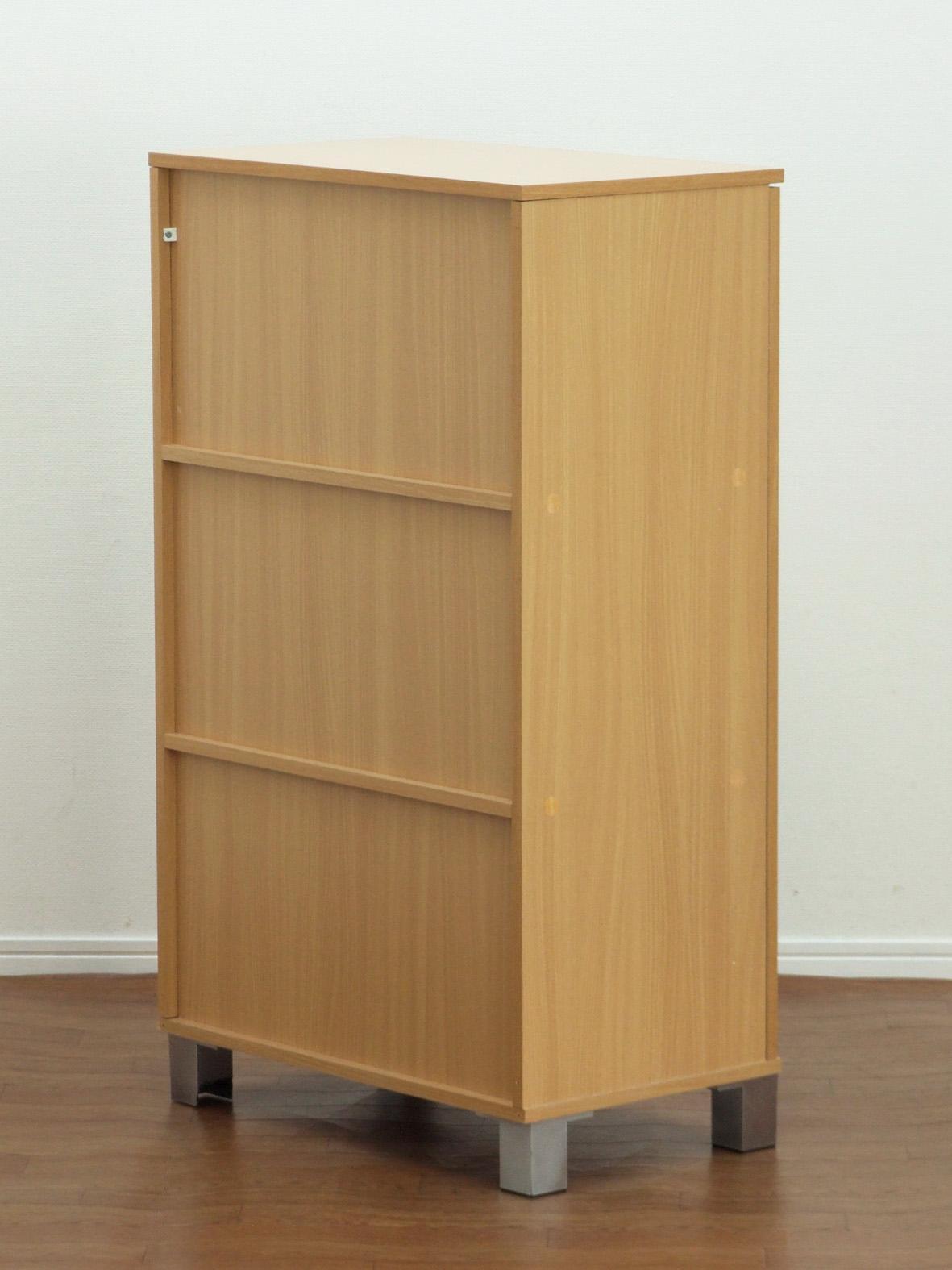 ワンドアシューズボックス ナチュラル W45