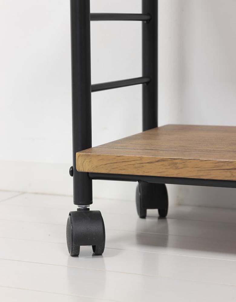 アート3段ワゴン　ブラウン